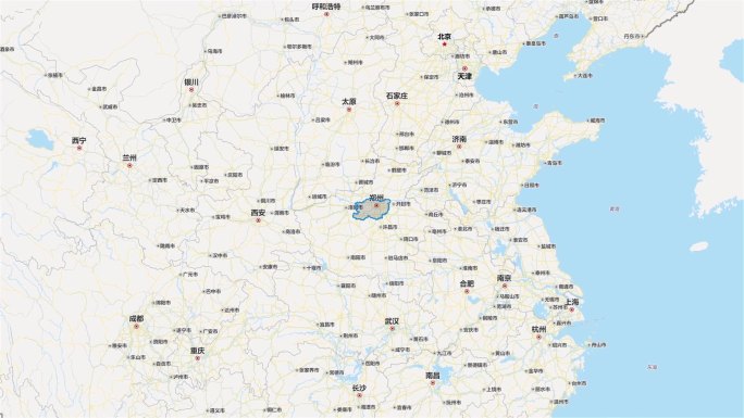 郑州市区域平面地图