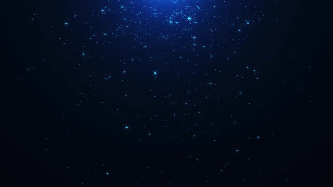 8462 蓝色星点粒子飘荡