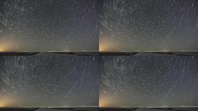 4K东北地区北极星星轨延时摄影