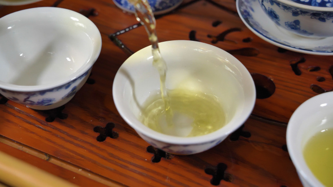 【4k原创】实拍中式品茶沏茶视频素材