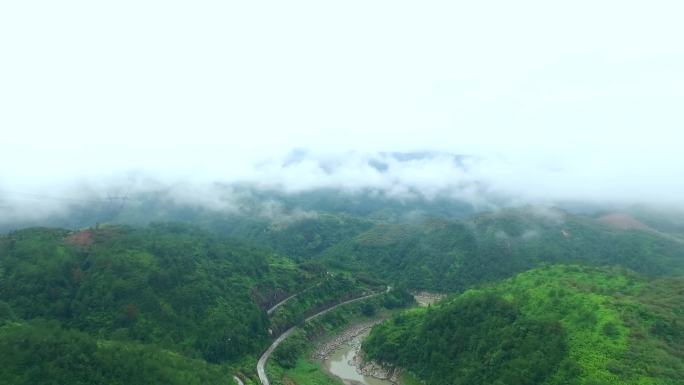 4K云海大气云海云海航拍山里云海雨后云雾