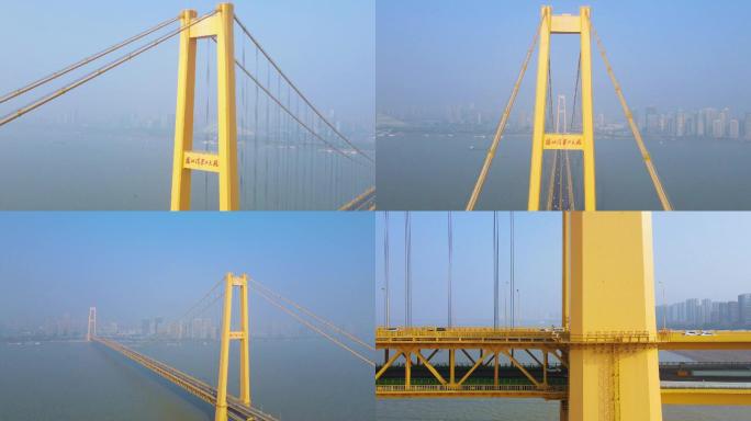 武汉杨泗港长江大桥4K航拍