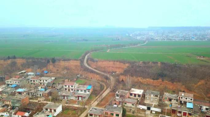 航拍农村 山村 村庄