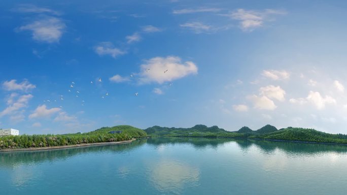 360弧幕山水风景