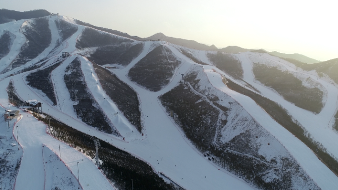 滑雪场4K航拍