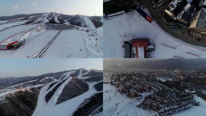 滑雪场4K航拍