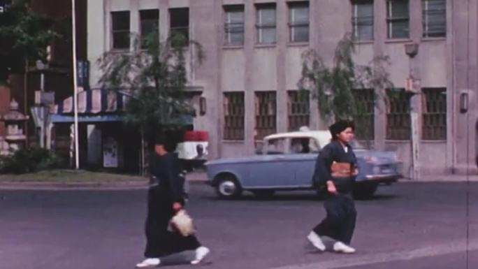 50年代日本东京城市街道