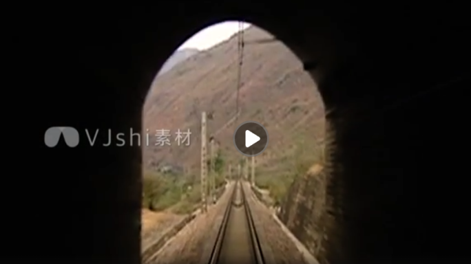 70年代火车铁路隧道 绿皮火车 蒸汽火车