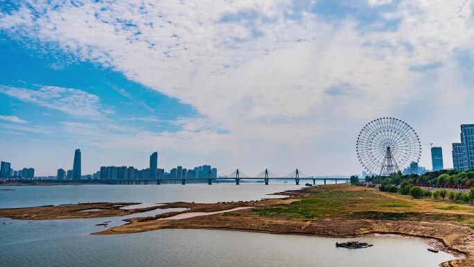 赣江南昌段时间流逝