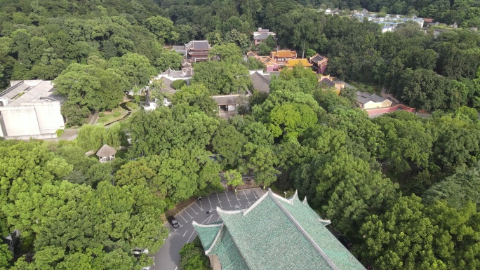 航拍长沙岳麓书院千年学府岳麓山3