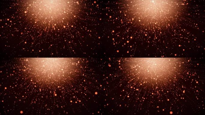 唯美金色粒子舞台背景