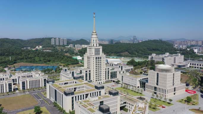 4k航拍深圳龙岗深圳北理莫斯科大学合集