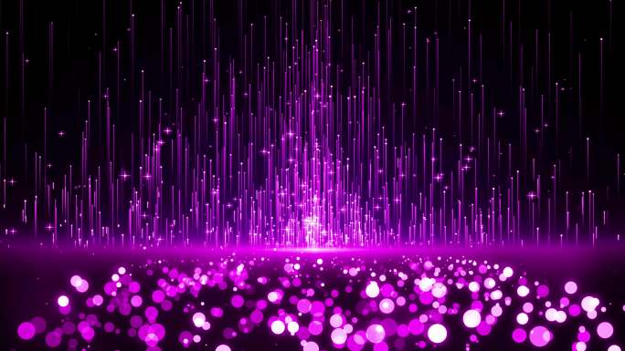 4K紫色浪漫粒子背景