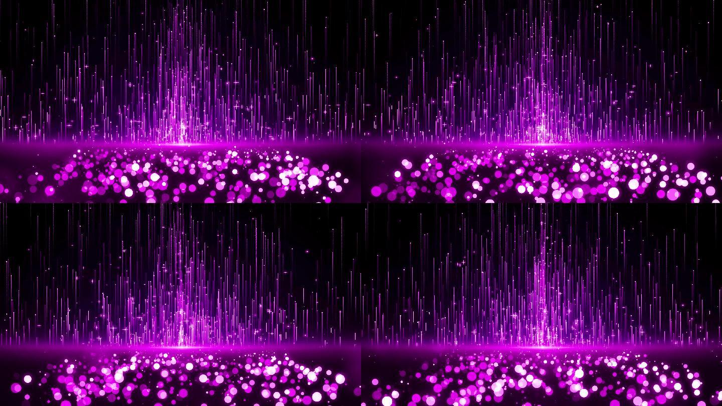 4K紫色浪漫粒子背景