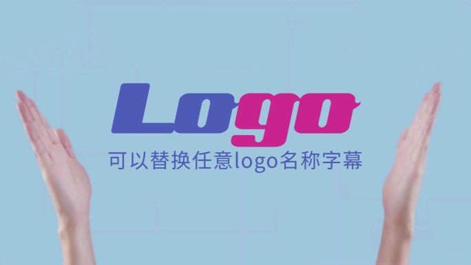 创意双手击掌片头字幕LOGO演绎