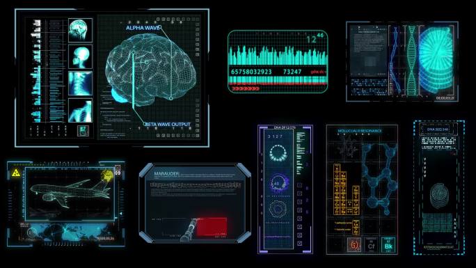 hud动态高科技信息元素7