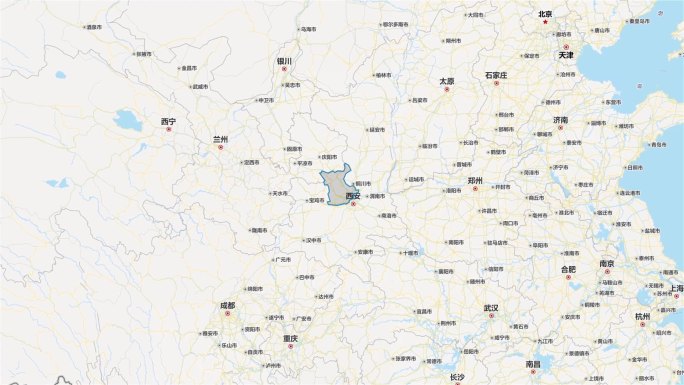 咸阳市区域平面地图