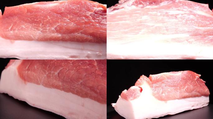 猪肉-五花肉-瘦肉-肥肉-肉-视频素材