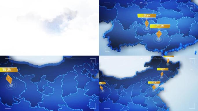 中国地图汇聚省份位置坐标点地图宇宙穿梭