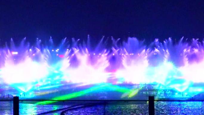 九龙湖水幕喷泉之舞台背景