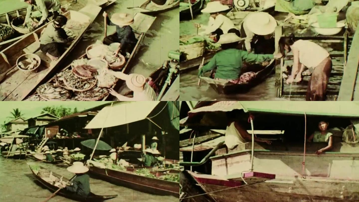 泰国渔港渔船渔村渔民