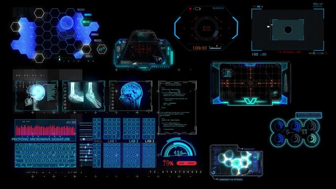 hud动态高科技信息元素9