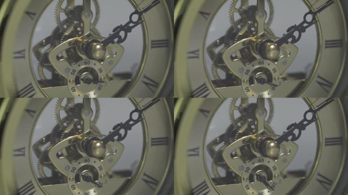 原创4K机械钟实拍素材