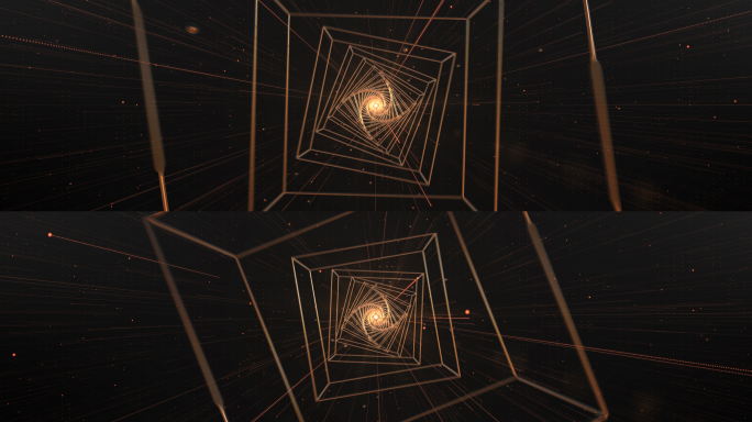 原创几何图形抽象视觉隧道穿梭