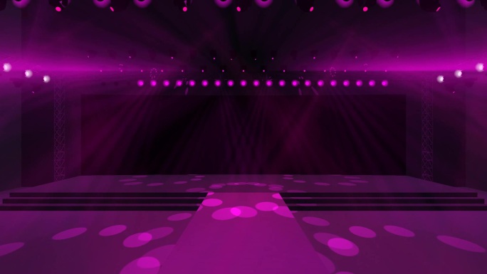 紫色T台舞台物美+暖场