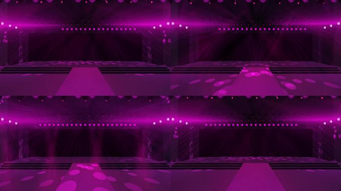 紫色T台舞台物美+暖场