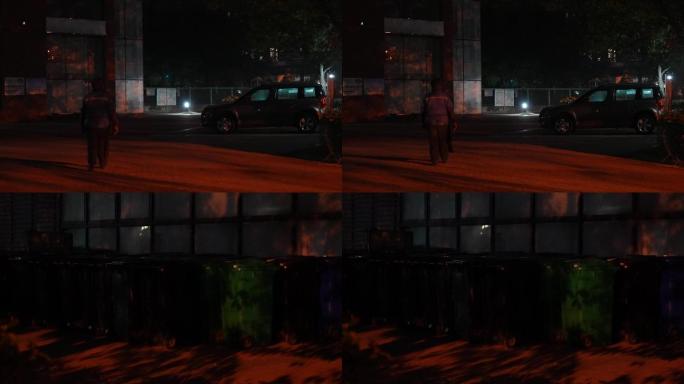 垃圾分拣员下班（原创）