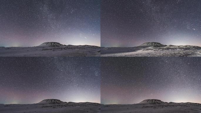 乌兰察布火山双子座流星雨延时拍摄4k