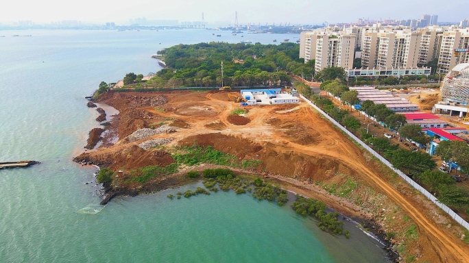洋浦滨海公园第二期项目施工