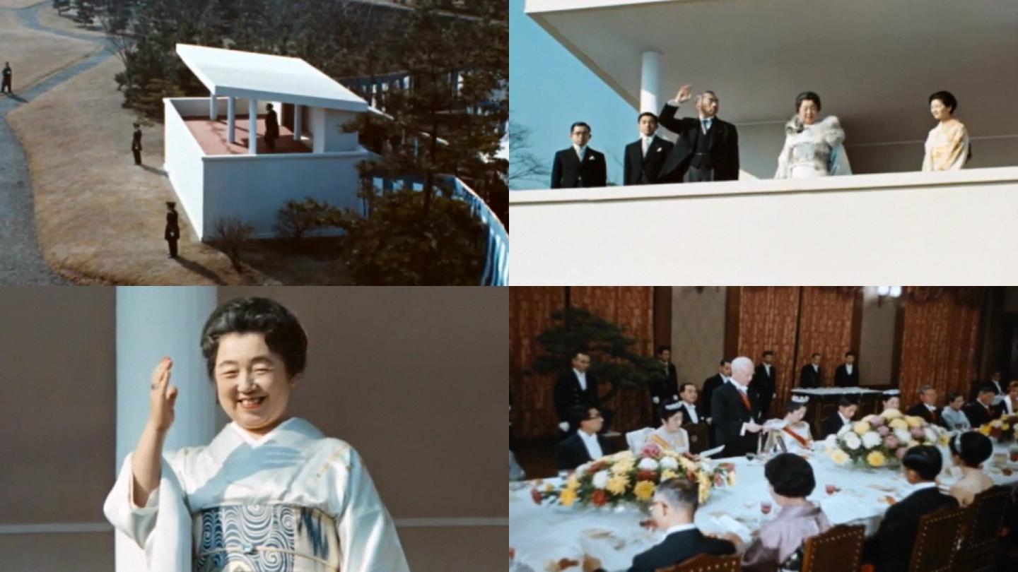 日本东京皇宫裕仁香淳皇后皇室宴会聚会