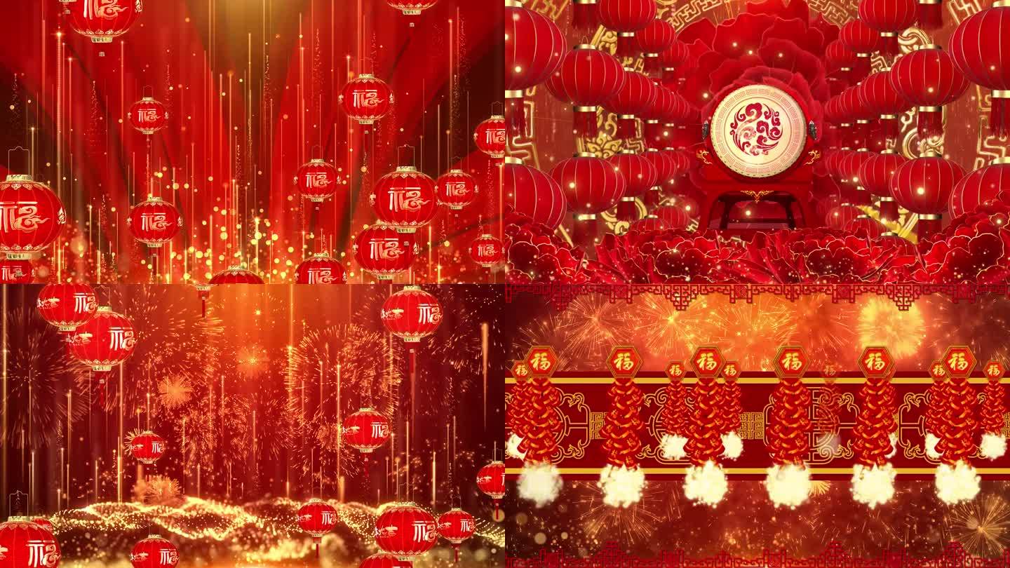 喜庆新年祝福舞台背景36