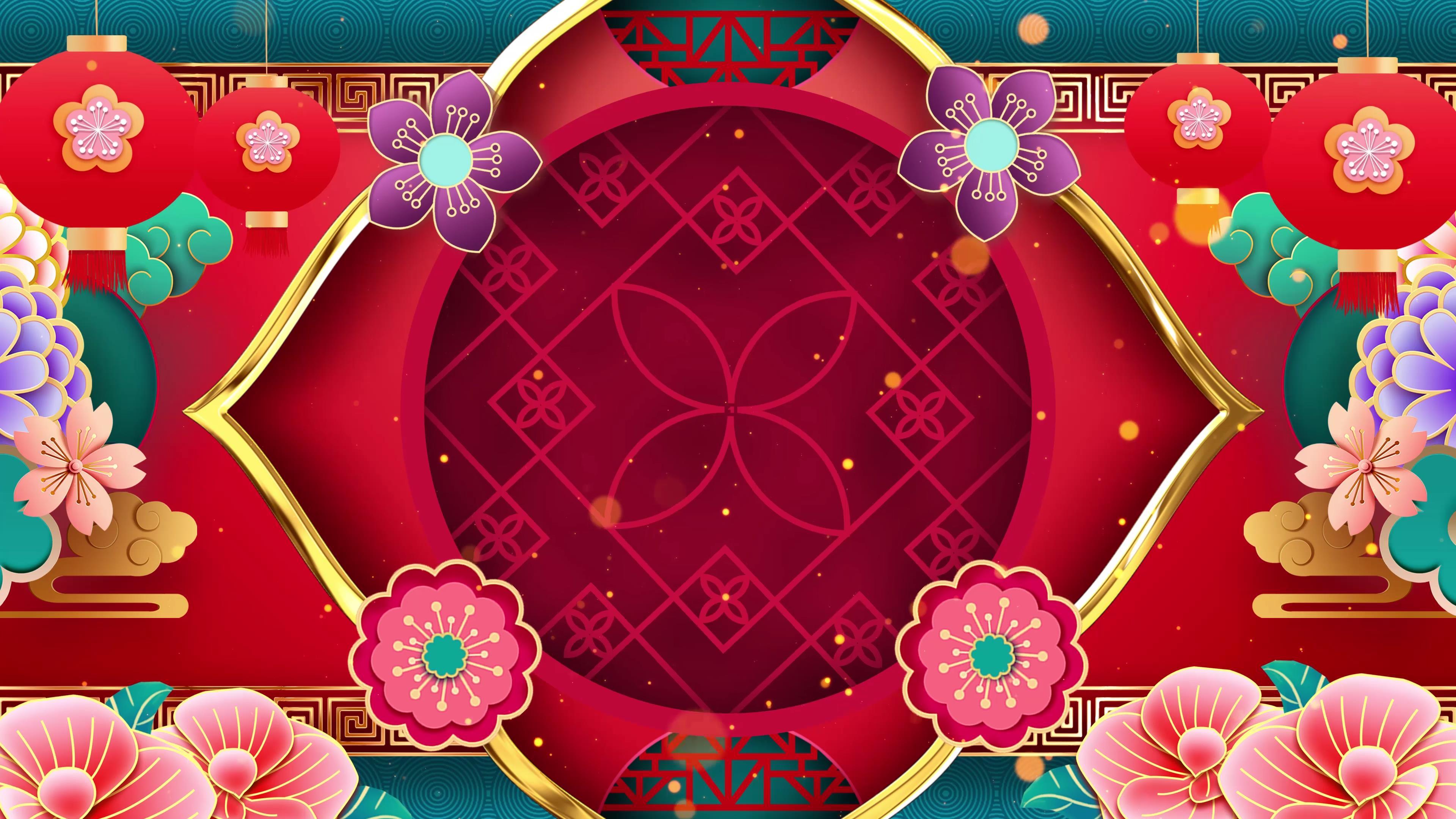 4k国潮曲艺戏曲相声舞台背景视频_3840x2160_高清视频素材下载(编号