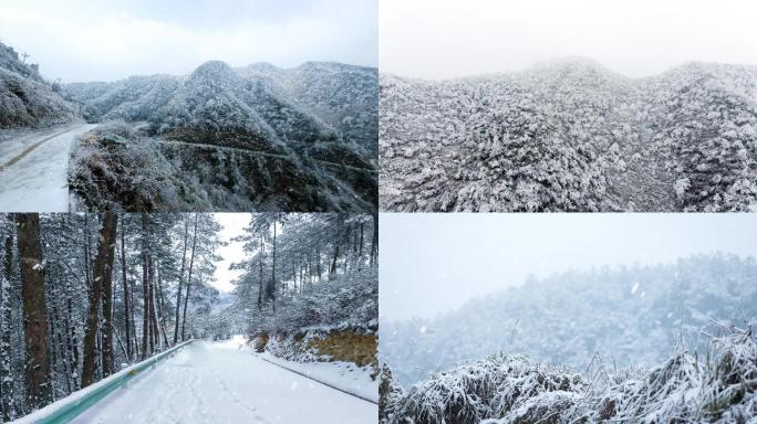 雪景场景下雪天大约在冬季