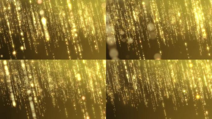 4k金色粒子背景视频
