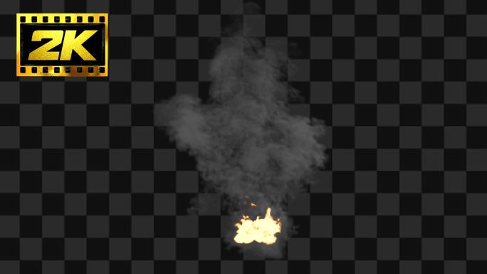 【Alpha通道】爆炸火焰烟雾特效01K