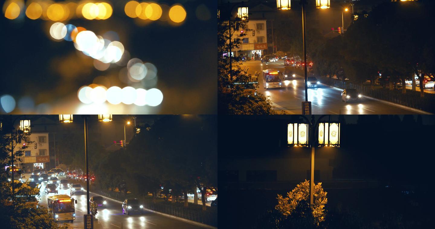 4K城市夜景-夜景车流