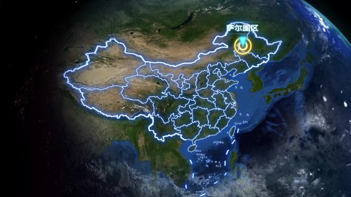 萨尔图区地球定位俯冲地图