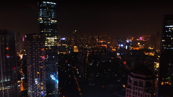 天津红桥区夜景，4K