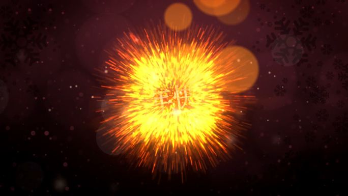新年喜庆粒子爆炸金色大气2021红色光效