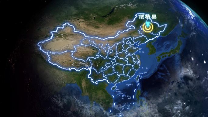 绥棱县地球定位俯冲地图