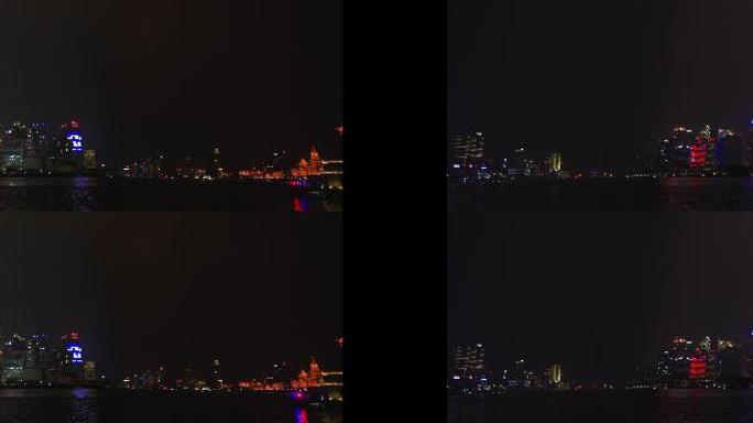 【8K】上海外滩全景视频超宽屏夜景无缝