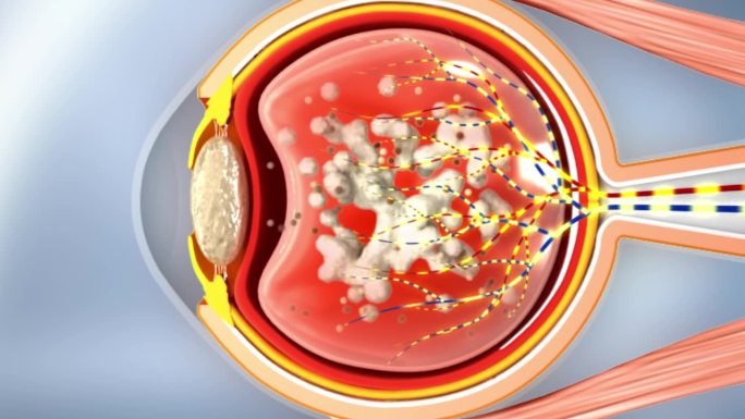 眼病机理动画白内障