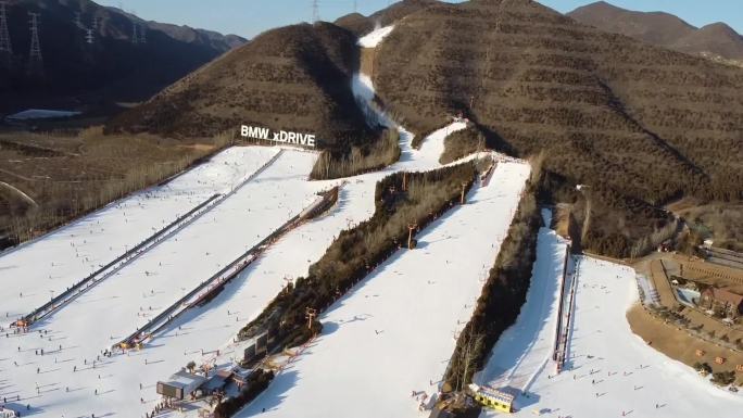 航拍短片.北京.军都山滑雪场