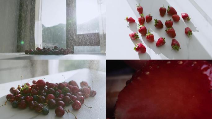 日系休闲草莓车厘子新鲜水果