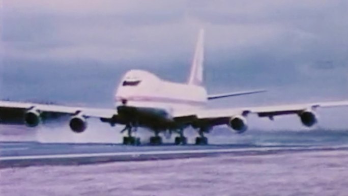 60年代波音747原型客机试飞