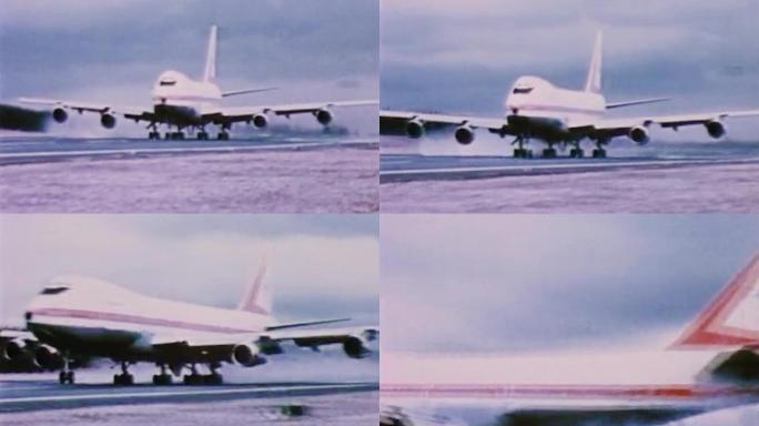 60年代波音747原型客机试飞